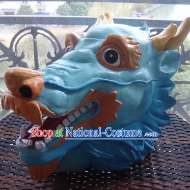 Stage Performance Blue Dragon Mask