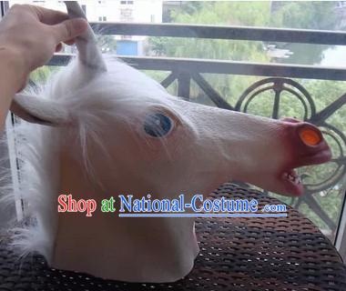 Stage Performance Halloween Unicorn Head Mask