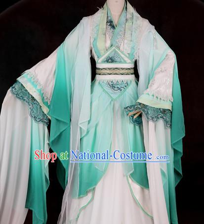 Ancient Chinese Yun Shui Yao Guzhuang Cosplay Clothes Complete Set