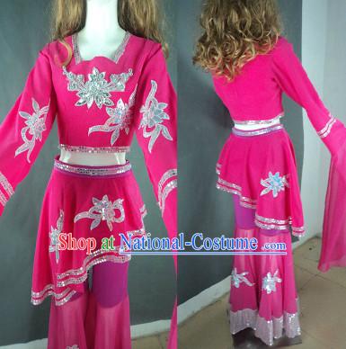 Middle School Students Professional Stage Performance Long Sleeves Dance Costumes