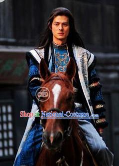 Period of the Northern and Southern Dynasties Chinese Costume Hua Mulan Legend Khan Prince Clothing Complete Set for Men