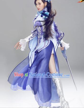 Internet Games Character Heroine Costumes and Hair Accessories