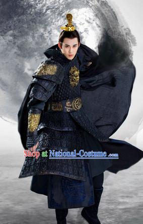 Chinese Costumes Lanling Queen China TV Drama Prince Armor Suit Period of the Northern and Southern Dynasties Complete Set