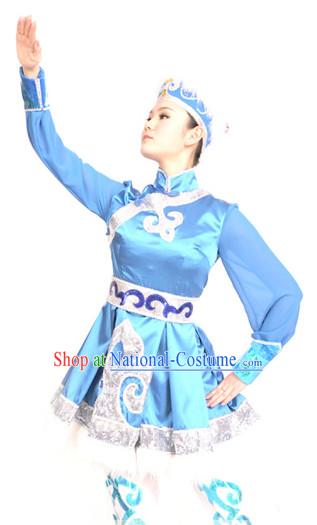 China Mongolian Suit and Headwear for Women