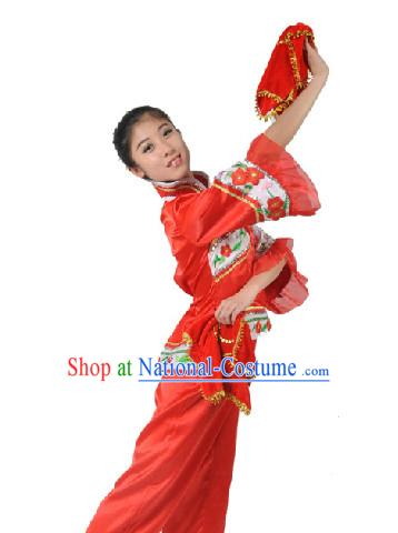 professional Fan Dance Team Costumes for Girls