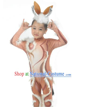 Modern Deer Dance Costumes Suit for Kids