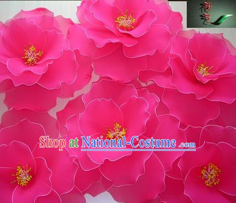 Big Handmade Peony Dance Props Decorations