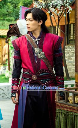 Gu Jian Qi Tan Lengend of the Ancient Sword TV Drama Male Costumes Complete Set