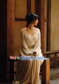 Ancient Chinese White Hanfu Clothes for Women