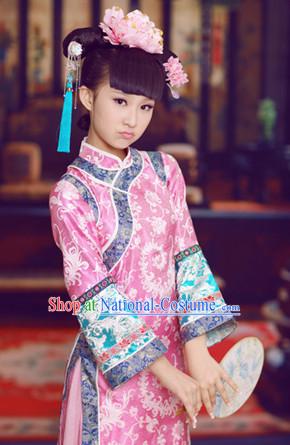 Chinese Qing Dynasty Princess Costume for Teenagers