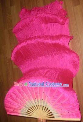 Professional 59 Inches Long Silk Dance Fan