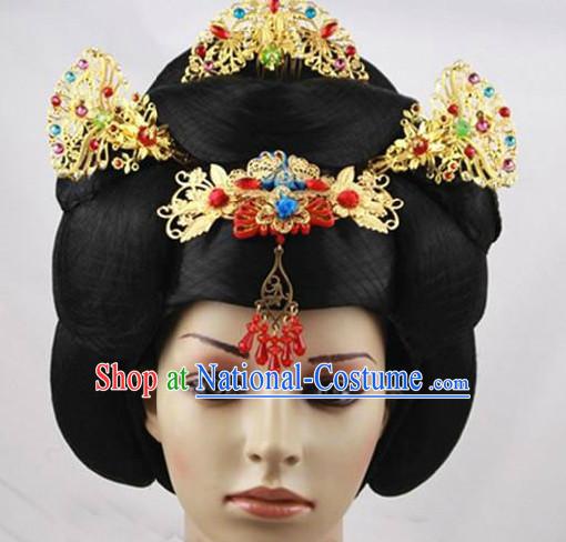 Ancient Chinese Empress Hair Accessories and Wig