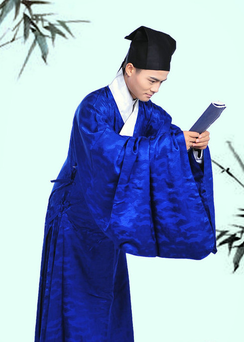 Daopao Imperial Civil Service Gown and Hat Complete Set for Men