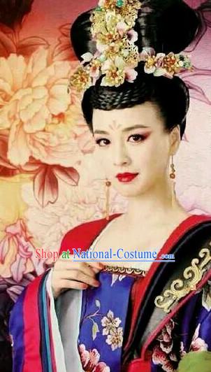 Handmade Chinese Empress Wig and Hair Accessories