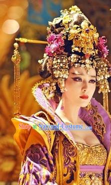 Handmade Chinese Empress Wig and Hair Accessories