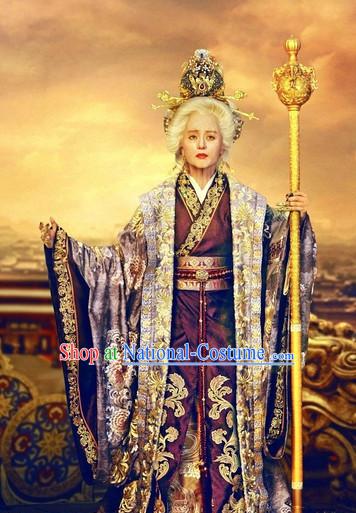 Empress Wu Ze Tian Biography Clothing and Headpieces Complete Set