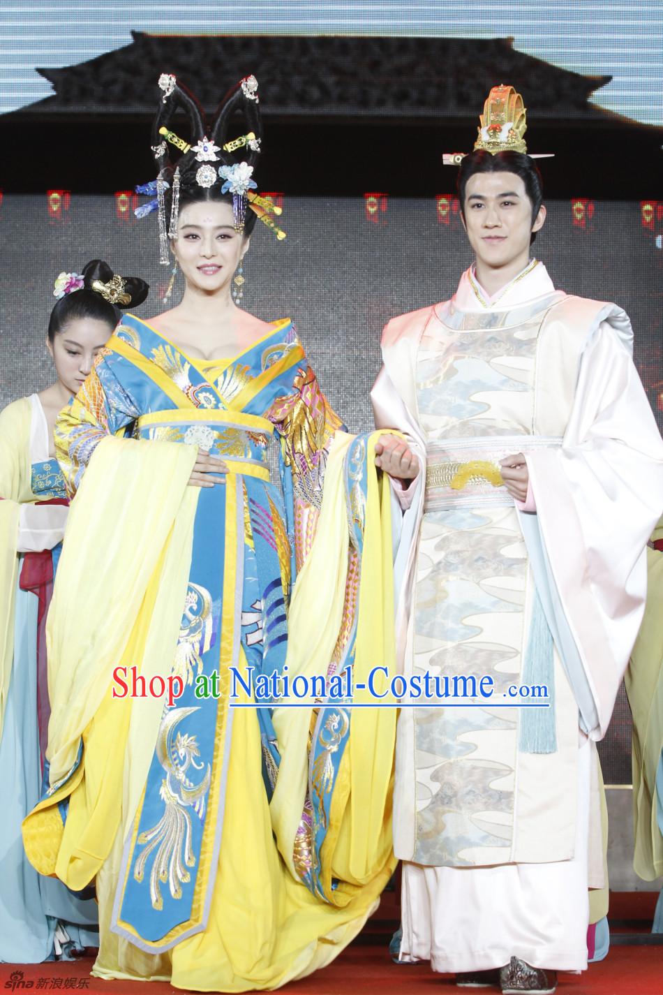 Ancient Chinese Emperors and Empress Clothing 2 Sets