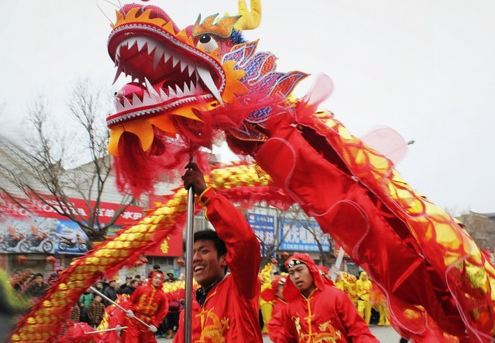 Chinese New Year Dragon Dance Equipment Complete Set