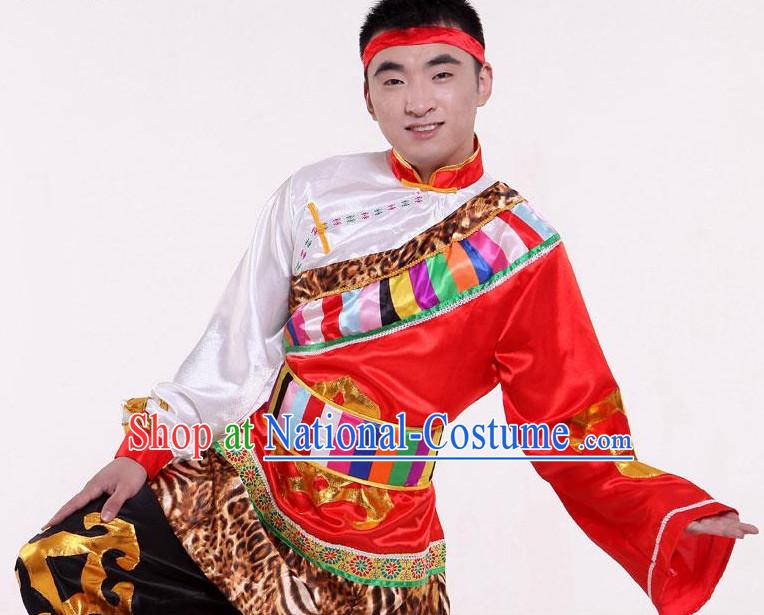 China Tibetan Dancewear and Headwear for Men