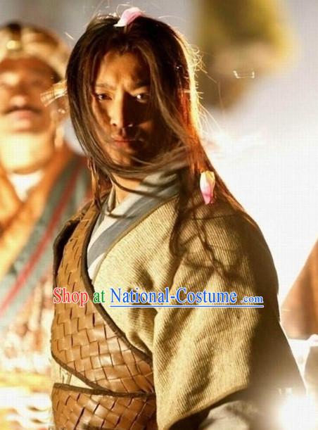 China Yang Guo Swordman Suit and Long Wig for Men