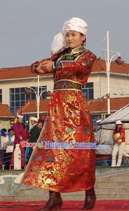 Chinese Mongolian Clothing and Hat