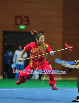 Top Shaolin Kung Fu Competition Silk Uniform