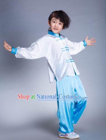 Traditional Martial Arts Silk Uniforms for Kids