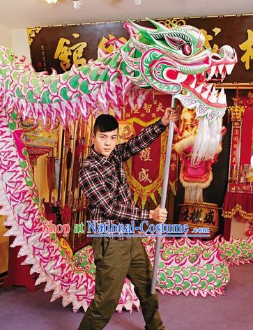 Luminous Chinese Dragon Mask Costumes Complete Set for 10 People