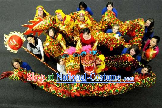 High School Chinese New Year Beijing Dragon Mascot Costume Complete Set