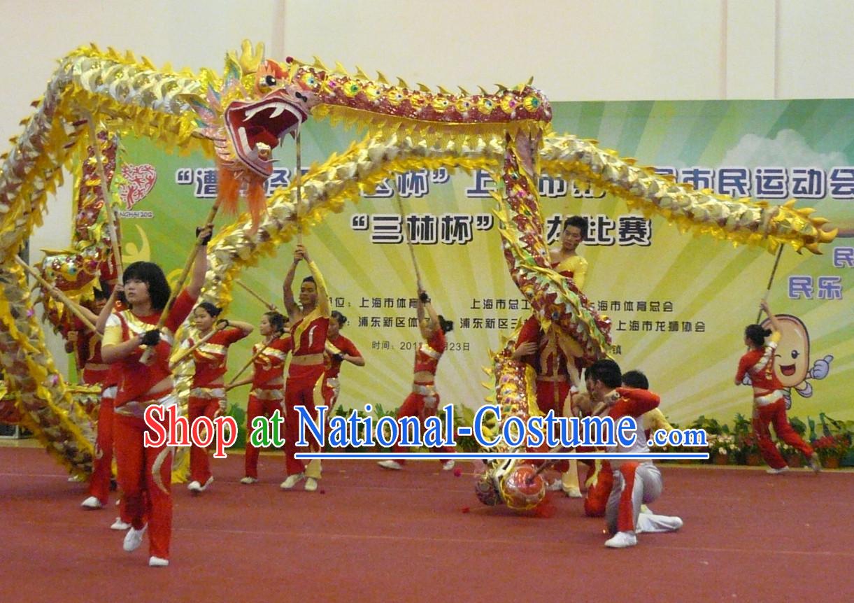 Handmade Lightweight Dragon Dance Equipment Complete Set for Middle School Teenagers