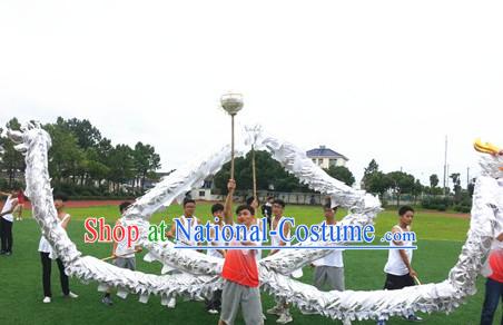 White Dragon Dance Costume for 10 People