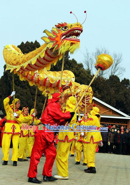 chinese dragon dancing