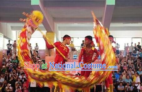 BRAND NEW Red Dragon Dance Equipments Complete Set for Four People