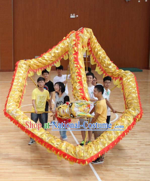 Lightweight Competiton and Parade Dragon Dancing Equipment Complete Set for 10 People