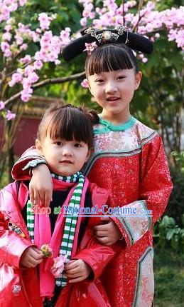 Chinese New Year Qing Dynasty Oriental Clothes for Kids