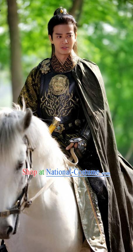 Chinese Costume Period of the Northern and Southern Dynasties Lanling Wang Ancient Chinese General Costume Complete Set for Men