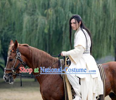 Chinese White Swordman Dress for Men