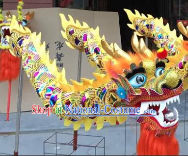 Four People Chinese New Year Dragon Dance Equipment Complete Set