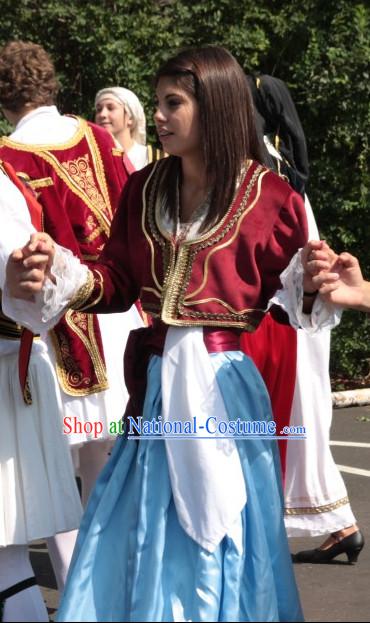 Traditional Girls Greek Costumes Complete Set