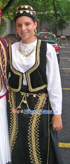 Womens Greek National Costume Complete Set