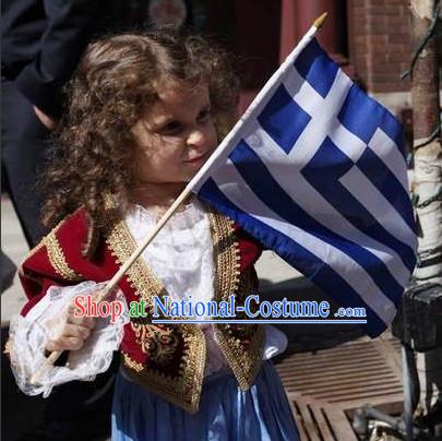 Little Girls Greek Costumes Complete Set