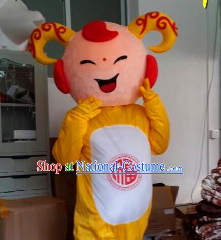 Chinese New Year Celebration Sheep Mascot Costumes Complete Set for Adults