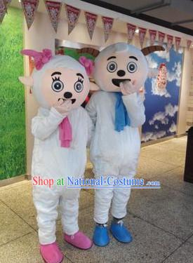 Chinese New Year Celebration Xi Yang Yang Happy Sheep Mascot Costume Complete Set