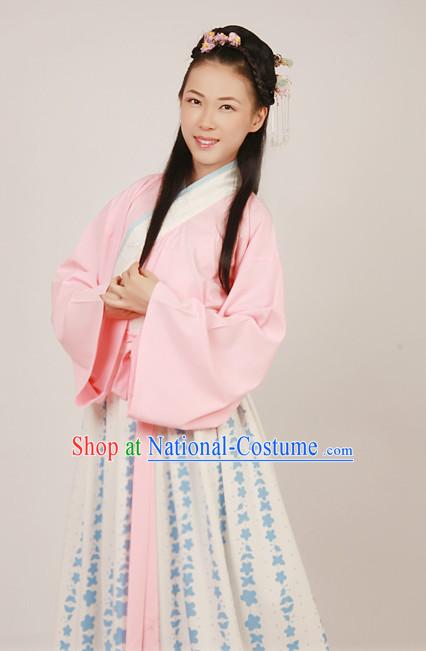 Chinese Hanfu  Costumes Chinese Kimono, Kimono, Dimono Dresses Complete Set