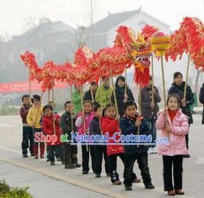 Traditional Dragon Dance Equipment Complete Set for Kids