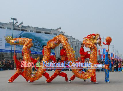 18 Meters 10 People Olympic Games Dragon Dance Equipments Complete Set for Kids