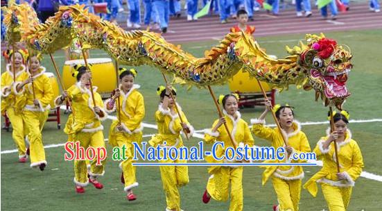 18 Meters 10 People Olympic Games Dragon Dance Equipments Complete Set for Teenagers