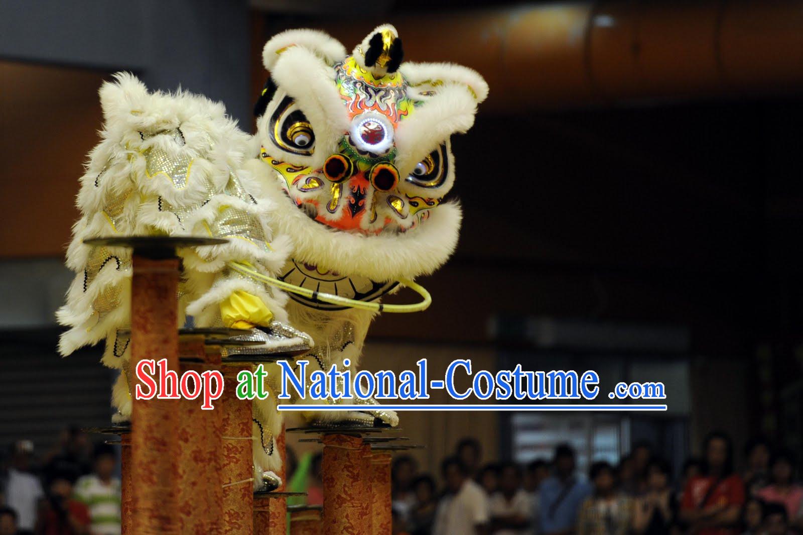 Competition Southern Lion Dance Equipments Complete Set