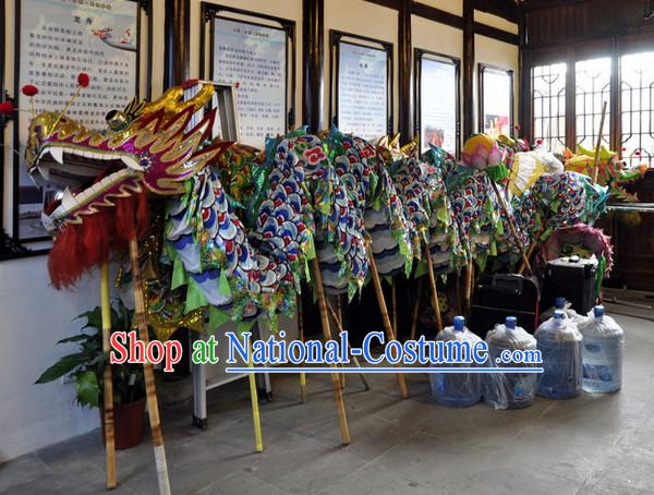 Shanghai Competition and Performance Dragon Dance Equipments Complete Set