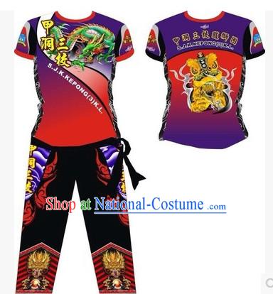 Chinese Dragon and Lion Dancers Suits